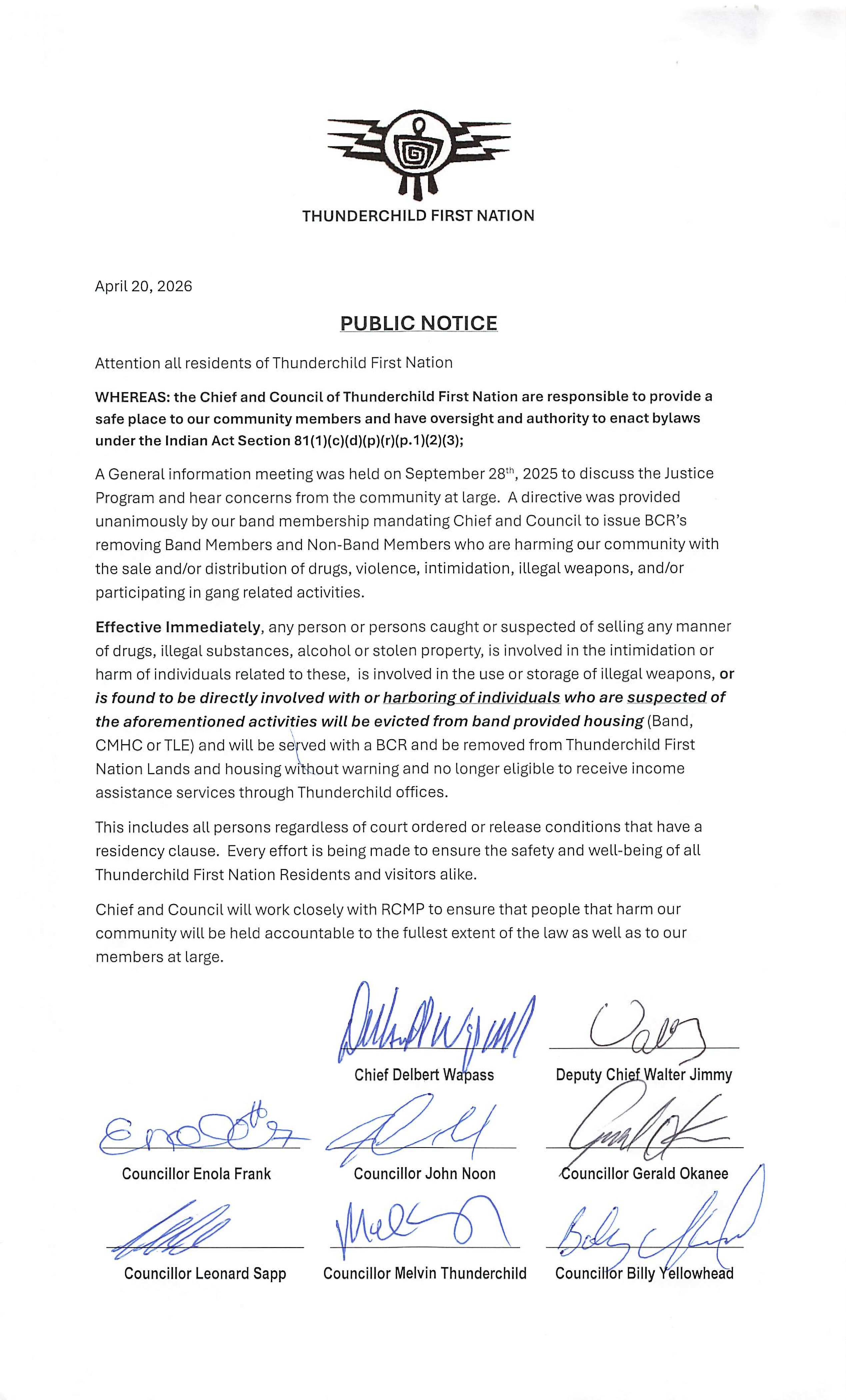 Notice